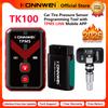 2026 KONNWEI TK100 Programowalne Czujniki TPMS do Samochodu Narzędzie do Ponownej Kalibracji OBD 433MHz315MHz Programowanie TELEFON KOMÓRKOWY System Monitorowania Ciśnienia w Oponach