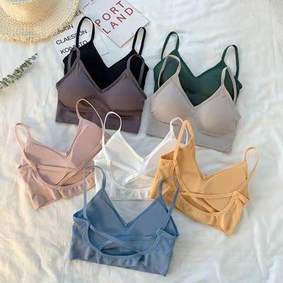 Beautiful Cross-Border Wireless Bra with Stylish Back Straps - Perfect for Students and Trendsetters