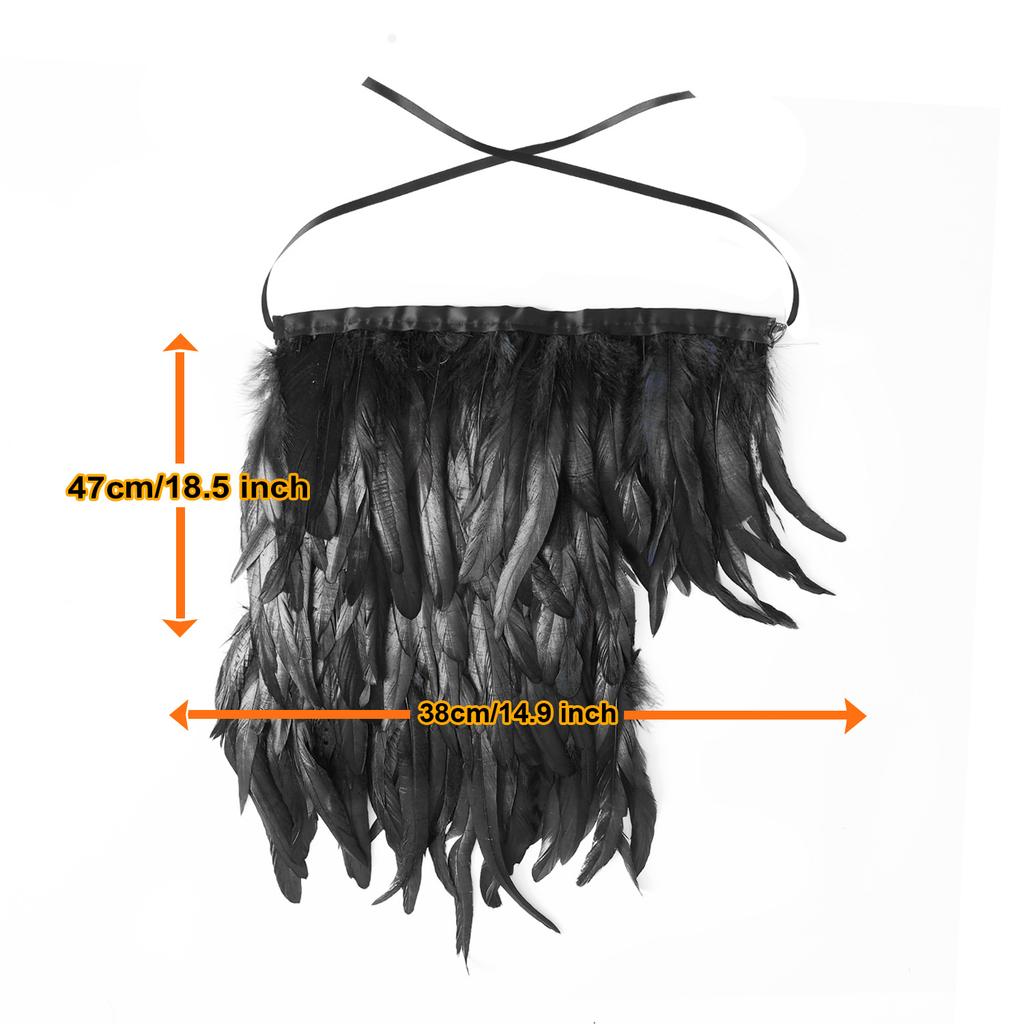 Feather Cape Shawl, Clothing Accessories, Festival Decoration, Carnival Party Decoration, Versatile Shawl for Dances, Halloween Costume