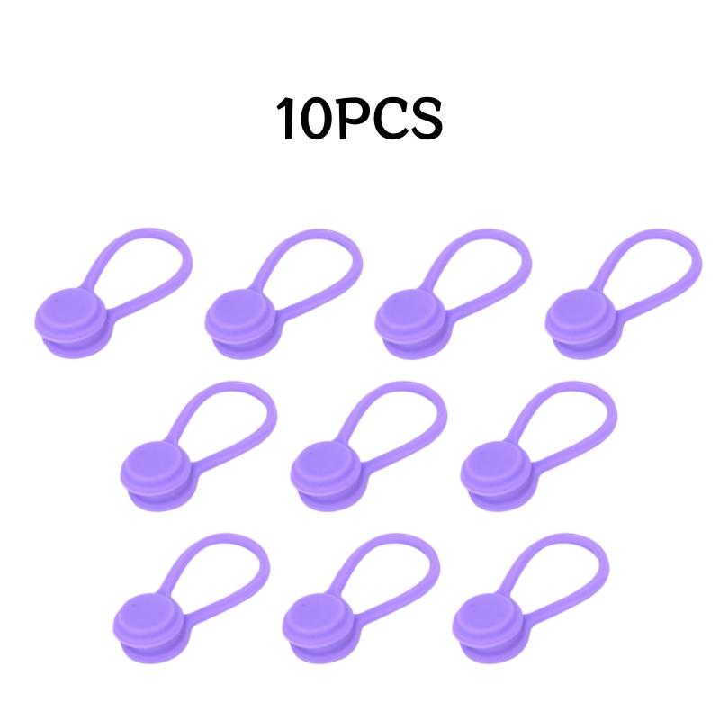 11/1pcs Reusable Magnetic Cable Ties Cord Organizer Silicone Magnetic Cords Tie Cord Winder for Earbuds Stuff Book Marker Fridge