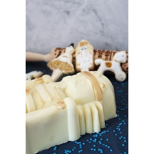 Silicone Mold - SCRAPCOOKING - Nutcracker - 100% Platinum - 33.3x17.4cm - Golden