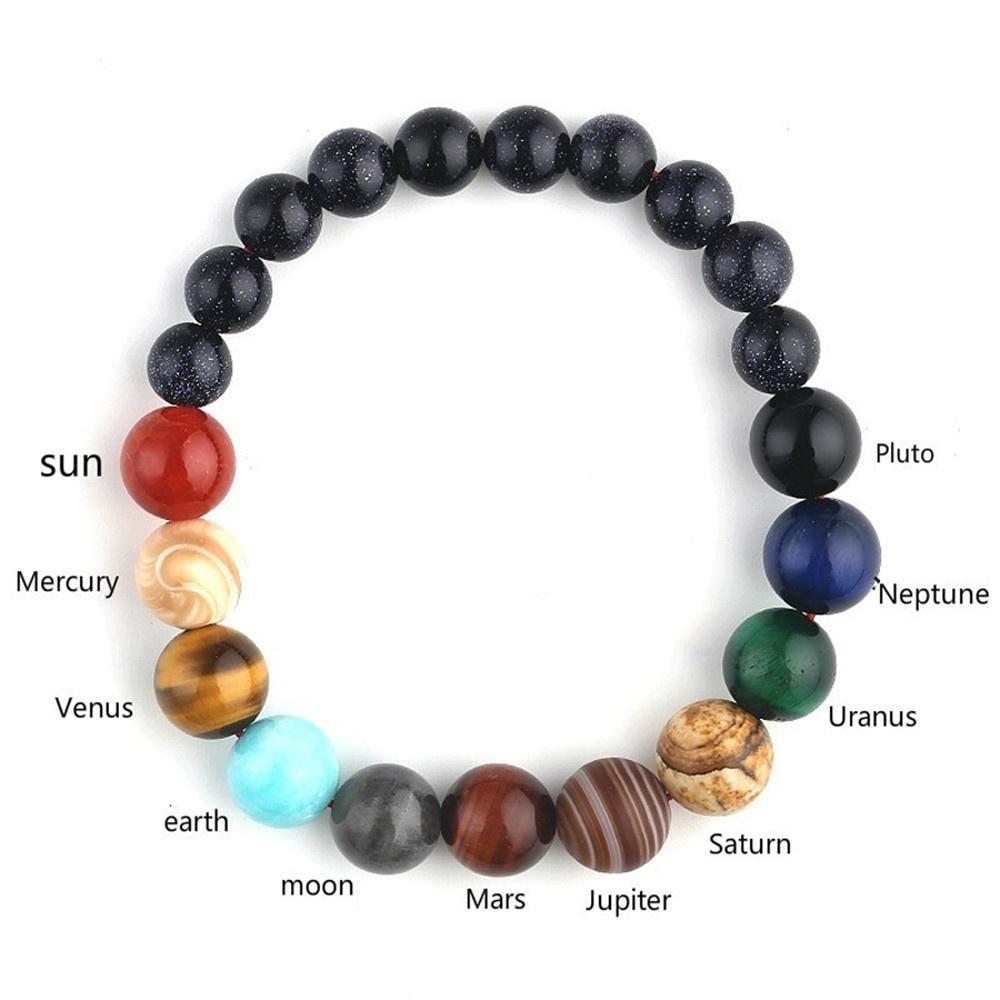 RTUTUR Stone Bracelet Women,7 Chakra Natural Stone Bead White Turquoise Bracelet Lucky Yoga Golden Ball Elastic Bangle Elegant Jewelry for Ladies