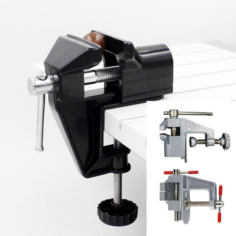 360 Degree Rotation Mini Table Clamp Portable Work Bench Vise Small Vice Holder For Sanding Grinding Detailing Drilling Jewelry