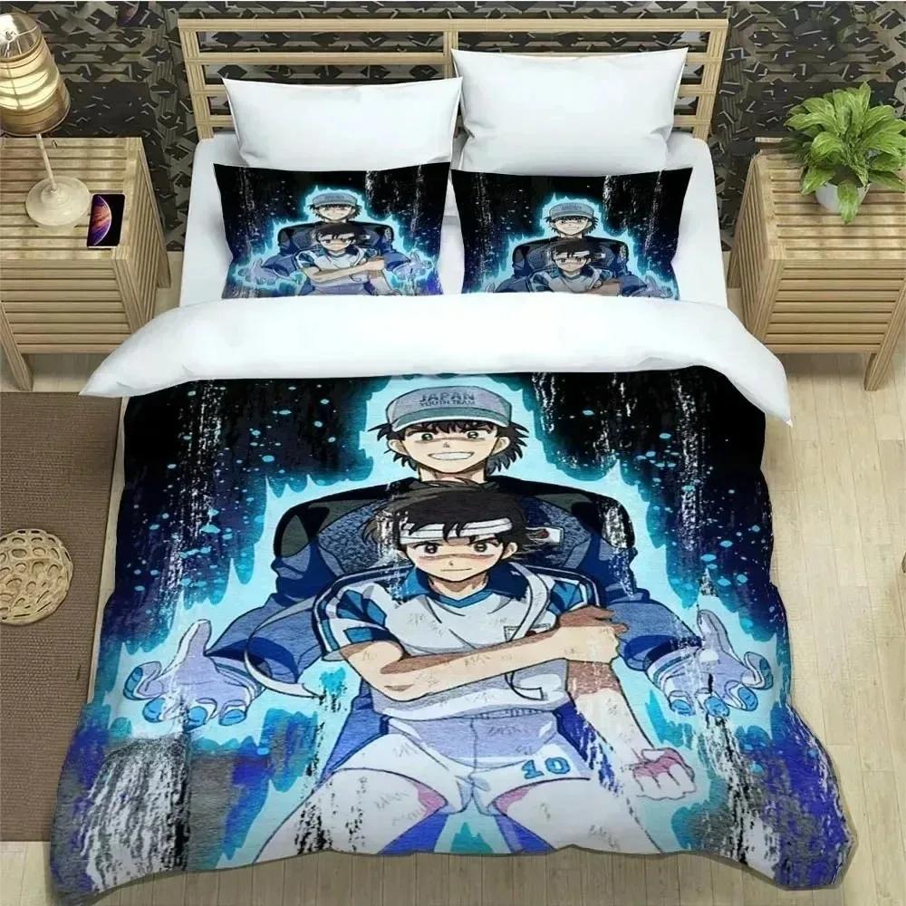 New Anime C-CAPTAIN TSUBASA Comfortable Duvet Quilt Cover Pillowcase Bedding Set Children Bedroom Decoration Home Textile