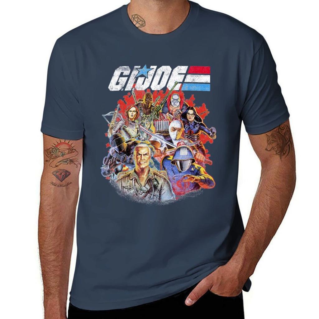 GI. Joe Gruppenfoto Fade T-Shirt Geschenk für Männer und Frauen, Geschenk Halloween-Tag, Thanksgiving, Weihnachts-T-Shirt