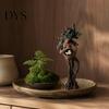 Artistic Resin Figurine Gift Tree Goddess Statue with Bird Nest, Figurine, Handcrafted Personalized Shelf Display Piece Forest Spirit Sculpture,
