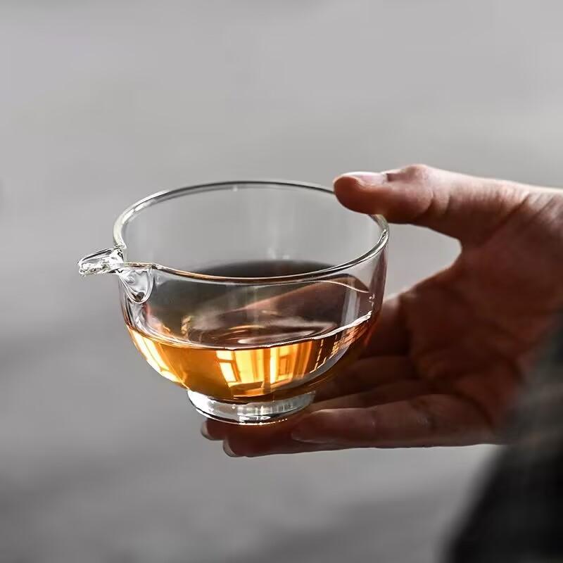 Japanese Style 120/150ml High Borosilicate Heat-resistant Glass Fair Cup Tea Pitcher Chahai Kungfu Tea Dispenser Tea Set Access