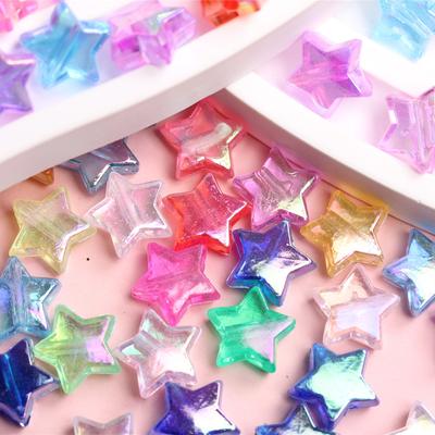 Accessoires DIY Perles d'espacement lâches Couleur AB Perles étoile pentagramme Fabriqué Environ 240 pièces pour la fabrication de bijoux 11*4.5mm Fait à la main