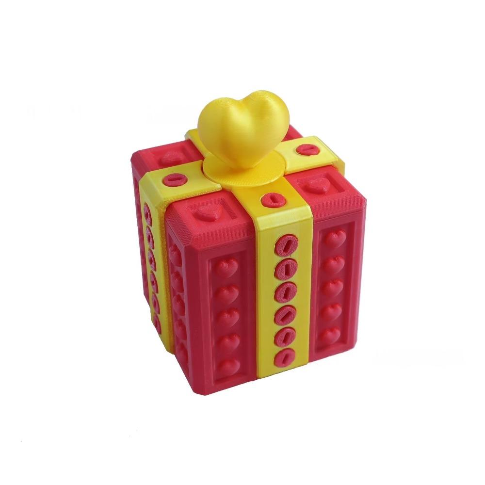 3D Printed Prank Screw Box Plastic Heart Design Box Creative Festive Gift Box Holiday Birthday