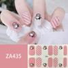 ZA Skin Brightening Waterproof No-Cure Full Cover Gel Nail Wraps, Luxury Minimalist Nail Stickers, Nail Patch Films