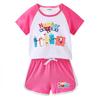 2025 Kids' Summer Clothing Set: Boys & Girls Short Sleeve T-shirt & Hot Pants - Casual Two-Piece Outfit