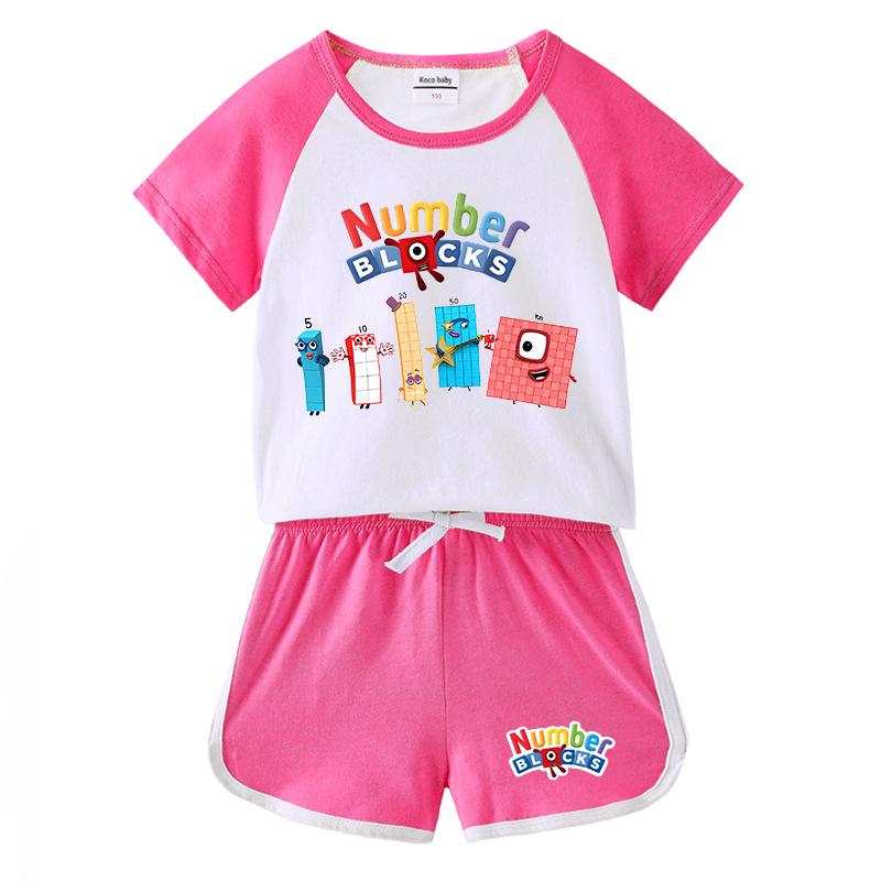 2025 Kids' Summer Clothing Set: Boys & Girls Short Sleeve T-shirt & Hot Pants - Casual Two-Piece Outfit