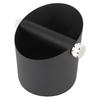 Carbon Steel Coffee Knock Box Removable Knock Bar 20-Puck Capacity Coffee Grounds Bin Slanted-Mouth Anti-Splash Design Puck Bin