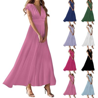 Boho Dress For Women Casual Loose Fit Summer Dress With Pocket