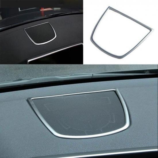 Fit For BMW X5 X6 F15 2014-2018 ABS Silver Cover Trim Dashboard Speaker Frame