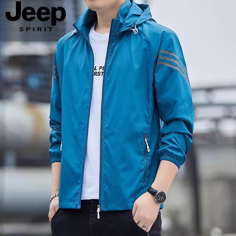 

Мужская летняя куртка JEEP SPIRIT с защитой от солнца из ледяного шелка L