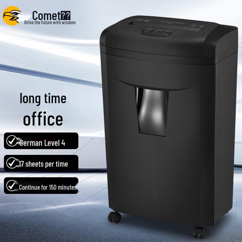 

Comi 9917 Heavy Duty 17-Sheet Cross-Cut Commercial Shredder CN plug (adapter included)