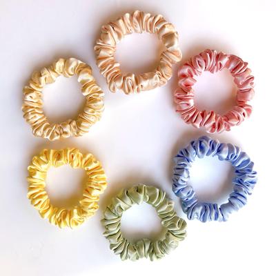 SILVR BEAR Luxury Satin Scrunchies SAME 6 COLORS AS PIC, Anti-Hair-Breakage, Hair Ties, Scrunchies Set for Girls, Women, Best Gift for Sister, Frie