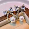 Vintage Bohemia Turquoise Cowboy Hat Boots Horse Earrings for Women Trendy Exaggerate Earring Party Wedding Jewelry Gift