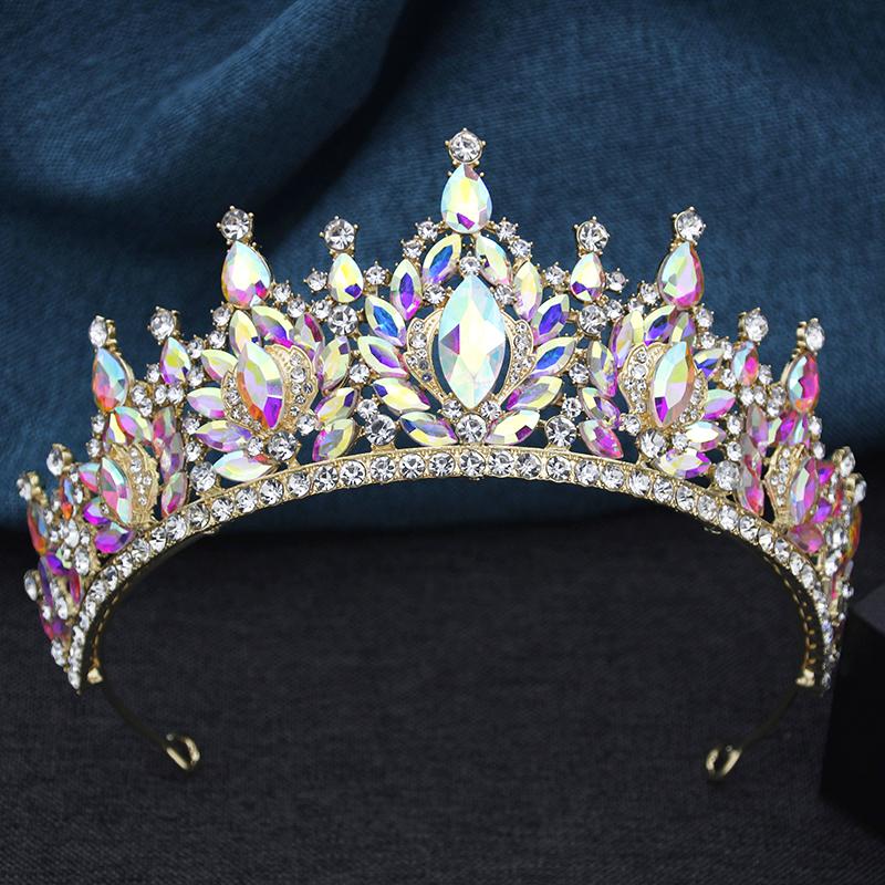 Diadema Principessa Barocca Corone Regali e Tiara Gioielli per Corona Abito da Sposa Accessori per Capelli