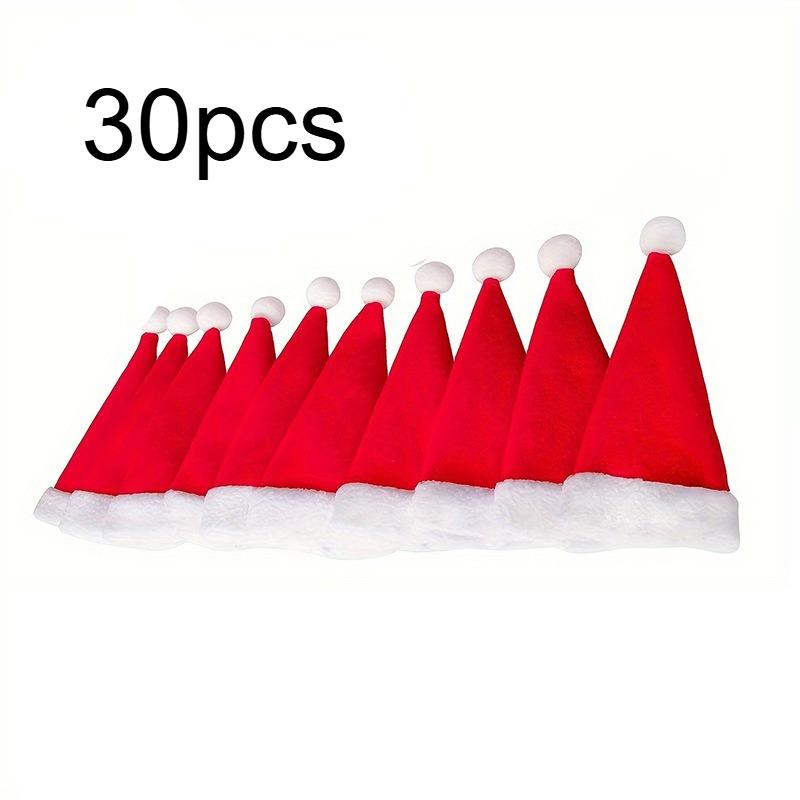 

30/50pcs Christmas Utensil Holder,Mini Santa Hat Silverware Stand,Christmas Hat Knife and Fork Cutlery Bag Decorative products