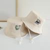 Cute Animal Baby Bucket Hat Cartoon Embroidered Fisherman Cap for Kids Boy Girls Double Sided Wear Sun Visor Hats