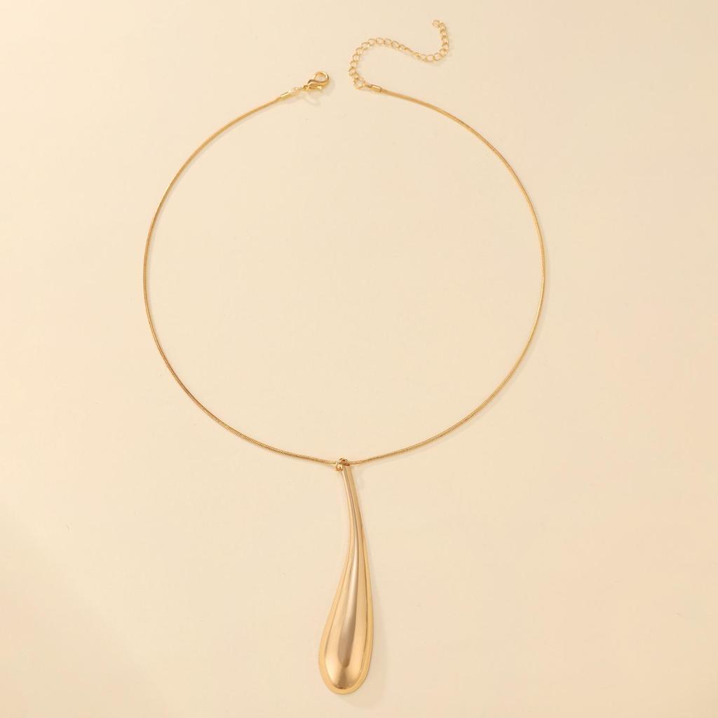 Punk Style Water Drop Earrings & Clavicle Chain for Women