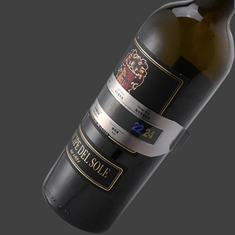 Wine Collar Thermometer Bar Beverage Tool Clever Bottle Snap Thermometer LCD Display Clip Sensor for Champagne Beer Red Wine