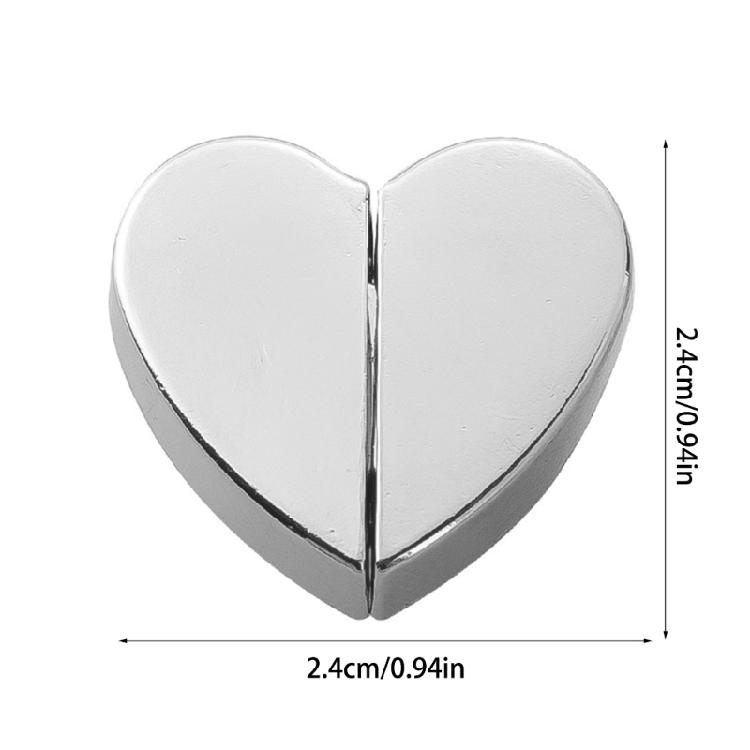 Decorative Heart Magnetic Curtain Fasteners 10Pcs Without Nails Installation Secures Drapes Closed Indoor Outdoor Use