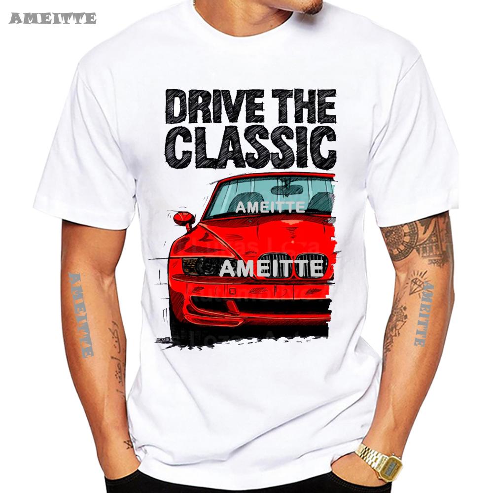 Neues Sommer Unisex Kurzarm Fahren Das Klassische Z3 M Sportwagen T-Shirt Weißes T-Shirt Coole Lässige Jungen T-Shirts Weiße Oberteile