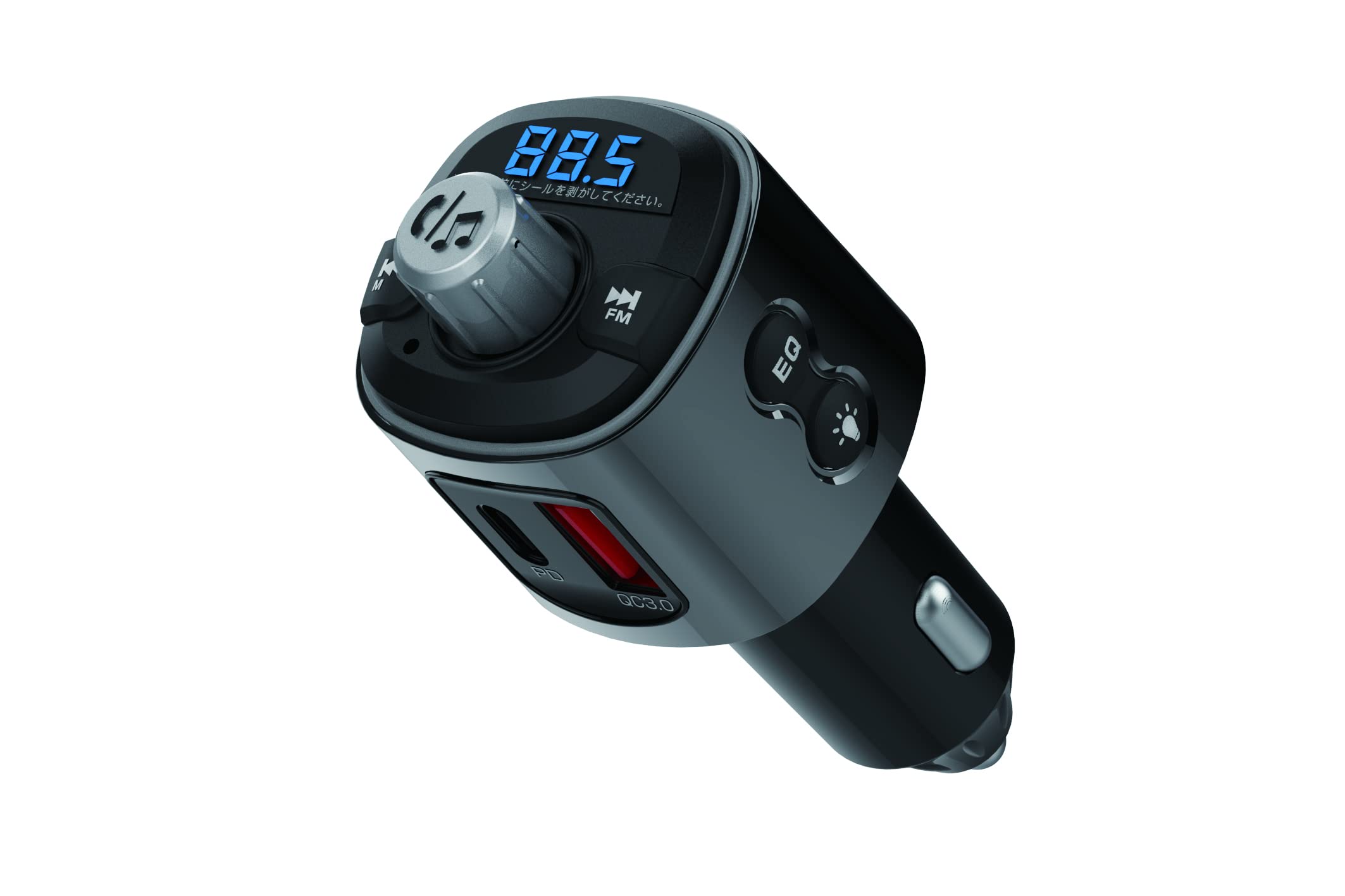 

Kashimura NKD-229 Compact Bluetooth FM Transmitter with Dual USB Charging Ports and Hands-Free Calling