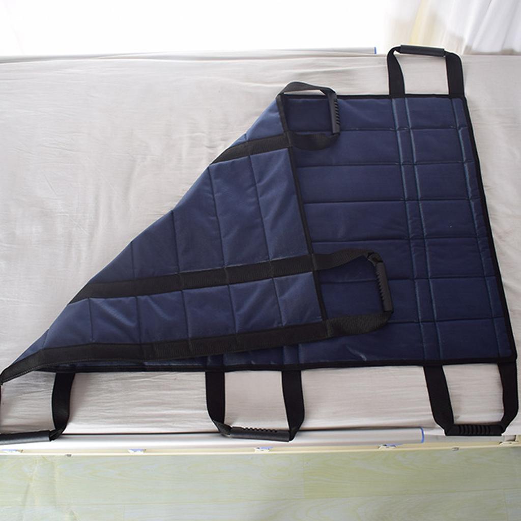 Transfer-Bettlaken Vielseitig Sechs Stabile Griffe Atmungsaktiv Wasserdicht Wiederverwendbar Dreh-Bettauflage für Ältere Patienten