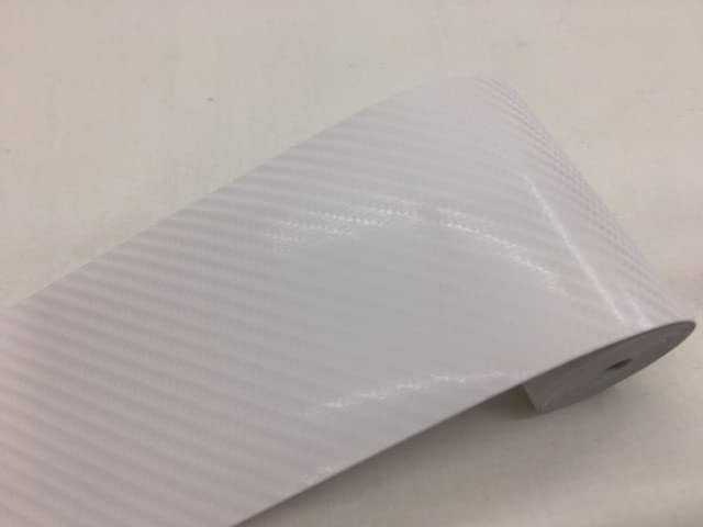 4D Carbon Line Tape White 8cm X 5m Decal Sticker Racing Stripe Side Line Sticker