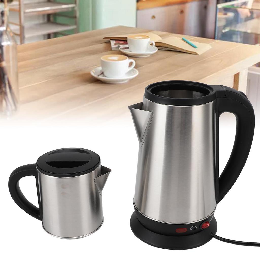 1L and 2L Stainless Steel Black and Herbal Tea Maker Electric Turkish Kettle Set Double Kettle Turkish Teapot Set for Home