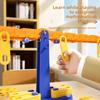 Bilancia Matematica Giocattolo per Bambini in Materiale Plastico per l'Apprendimento Precoce e l'Interazione Genitore-Figlio