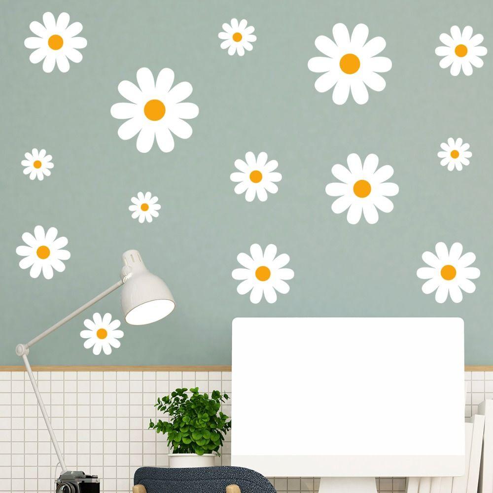 Flower Bedroom Decorative Stickers Kids Room Decoration Stickers for Bedroom Living Home Decor