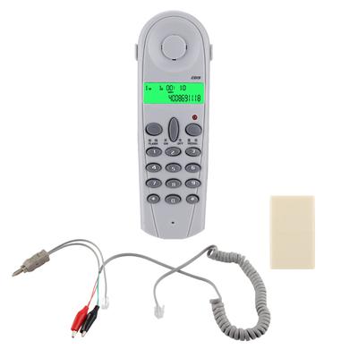 C019 Festnetztelefon Telefonleitungsprüfer Linienmann Butt Test Check Stecker Kabelwerkzeug Grau Weiß