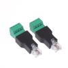 1/2Pcs 6P4C Male To 4 Pin Screw Terminal Converter Rj11 Ethernet Connector For Phone Receiver Extend Cable Adapter