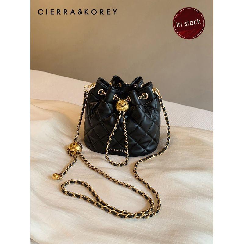 

Bag Female Cierra Classic Style Quilted Bucket Bags