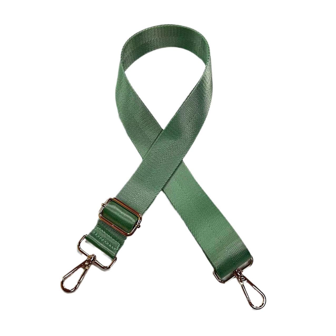 

Цветные широкие нейлоновые лямки для рюкзака - Утолщенные для сумок для ноутбука 3.8 Chevron Army Green - Gold Buckle