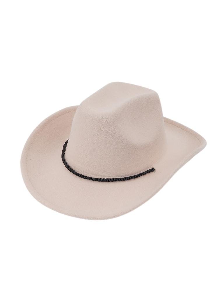 High-quality woolen hat, windbreak rope, stage top hat, jazz hat, European and American festival carnival, cowboy hat, knight top hat tide