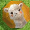 Adorable Alpaca Print Umbrella: Perfect for Outdoor Adventures, Auto Open/Close, Lightweight & Durable, Ideal Travel Accessory and Gift 117