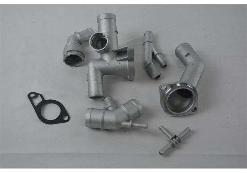 Compatible with Volkswagen MK4 Golf/Jetta/GLI: 7-Piece Aluminum Water Pipe Connector & Hose Fitting Set