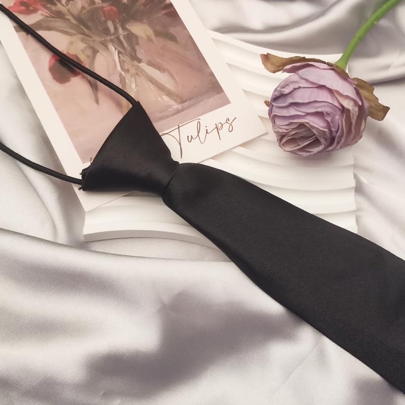 Kids Boys Neckties for Boys Girls School Uniform Necktie for Party Wedding Formal Ties Red Blue Black