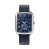 MASTER WORKS Quadrangle MW10SN-GCBLG8 Men's Watch, Made In Japan, Quartz Movement, 33mm, Leather Strap, Square Shape, Navy Blue