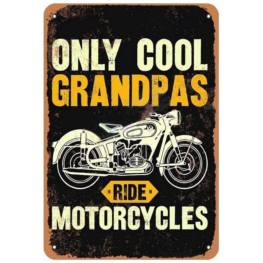 Norton Triumph Motorcycle Metal Tin Signs Vintage Wall Posters Retro Iron Painting Metal Plaque Sheet for Bar Cafe Garage Home