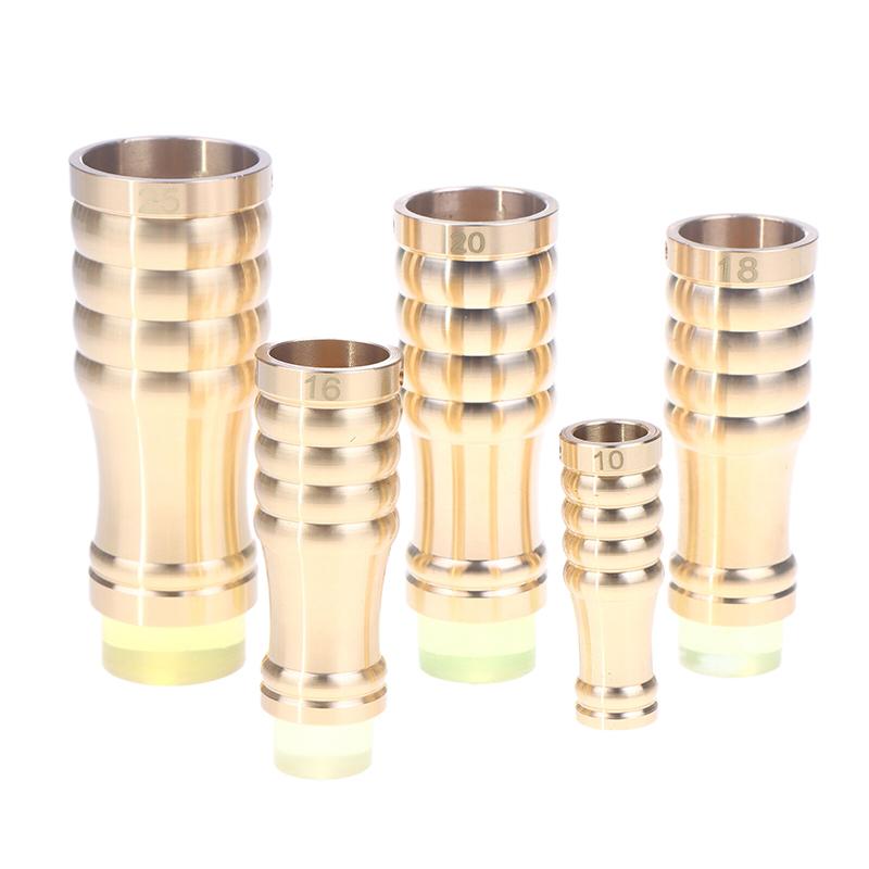 1PCS 10/16/18/20/25 Brass Cane Crutch Tip With Anti-Skid Rubber Pad For Hiking Pole Chair Leg Feet Replacement