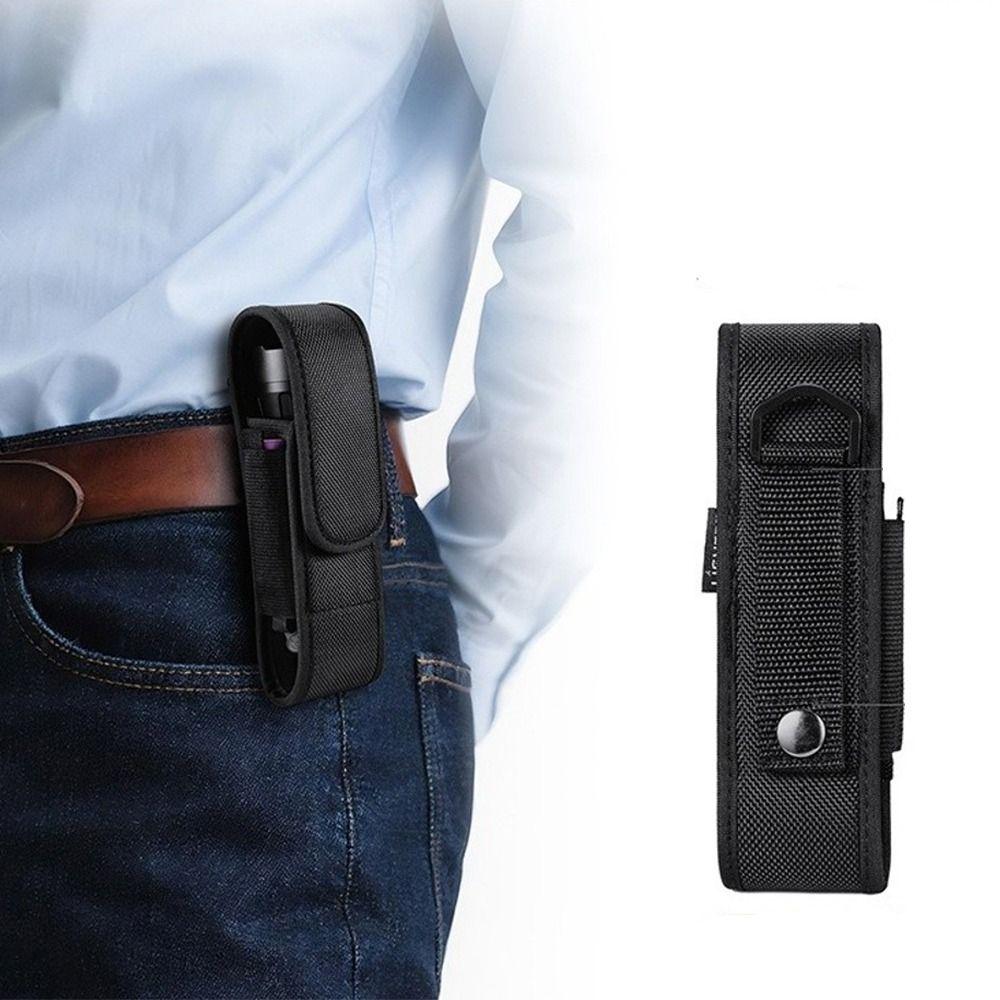 Nylon Flashlight Pouch Hook and Loop Closure Flashlight Carry Case Hiking Equipment