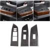 Soft Carbon Fiber Window Switch Panel Trim Cover Set Fit For Tundra 2007-2013