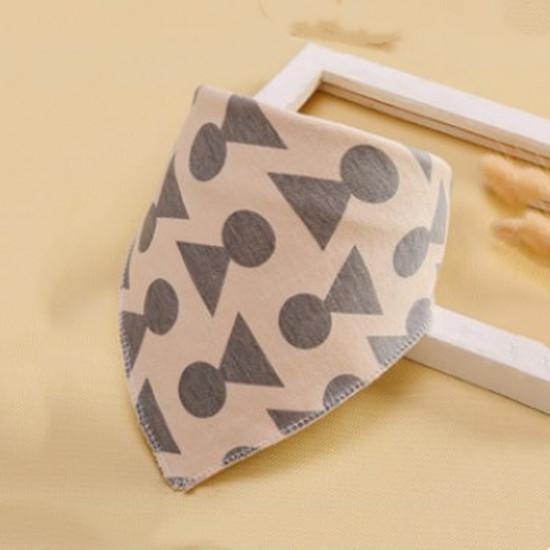 Baby Bibs Triangle Double Cotton Bibs Cartoon Print Saliva Towel Baby Boys Girls Feeding Apron Cotton Bandana Bibs Burp Cloths